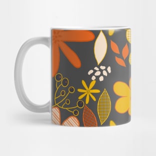 Retro Floral Print Mug